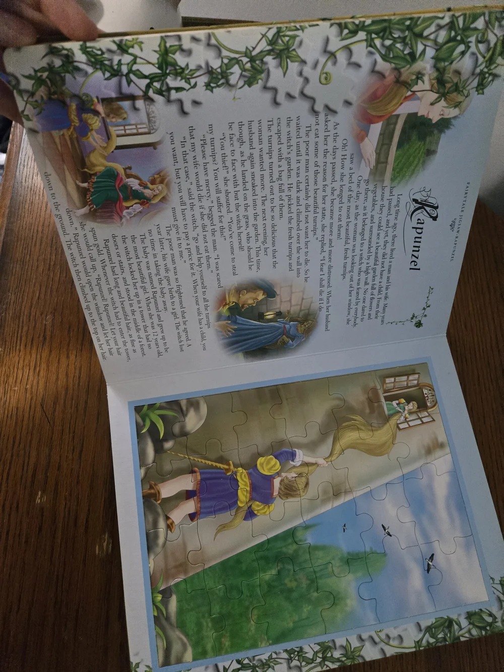 Fairy Tale Jigsaw Book — Gold & Black Illustrated Cover